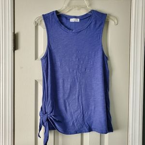 Jax & Henley sleeveless tee with side tie